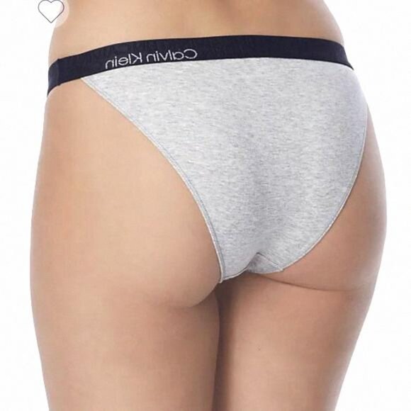 💖MEGA SALE💖Calvin Klein Panties Womens COMFORT Grey QF6880-060 TANGA LEG CK - Picture 2 of 7